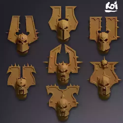 Bloodrunners - Miniature heads 3D print model