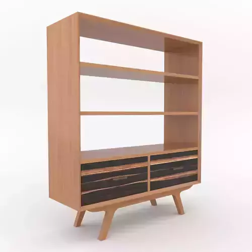 Mid-Century Modern Bookshelves 120 Oslo