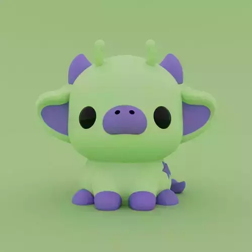 Kawaii Cow - Alien