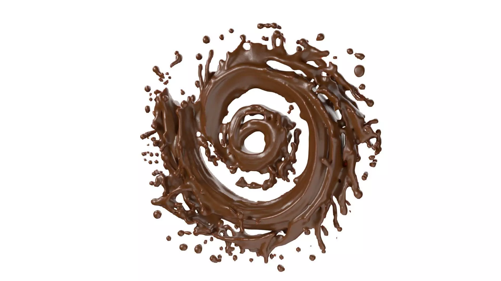 Chocolate Splash v27 Free low-poly 3D model