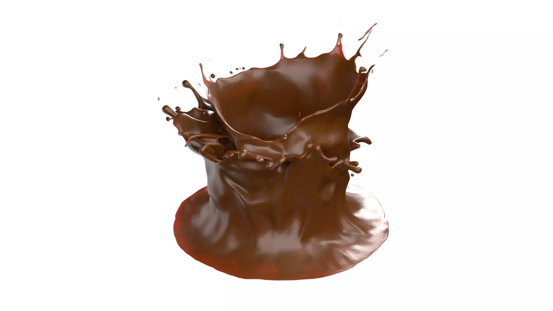 Chocolate Splash v28 Free low-poly 3D model