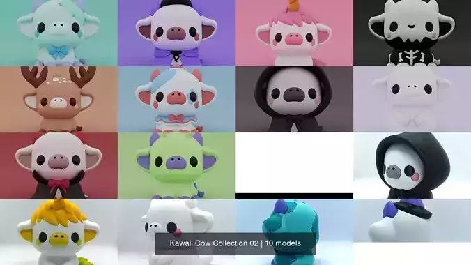 Kawaii Cow Collection 02