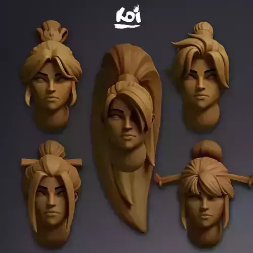 Phoenix Chosen - Miniature heads