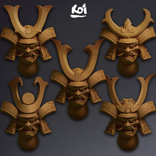 Spirits of Vengeance - Miniature heads 3D print model