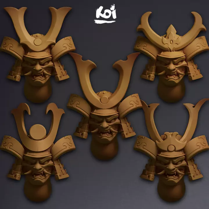 Spirits of Vengeance - Miniature heads 3D print model