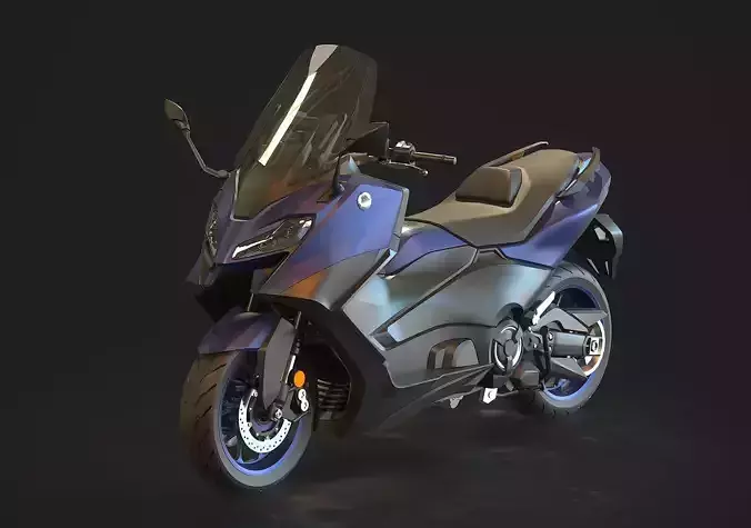 Base model Yamaha Tmax 2022 3D model
