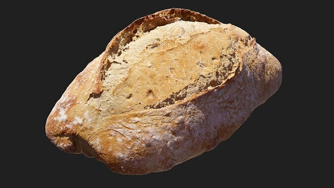Bread Low-poly 3D model