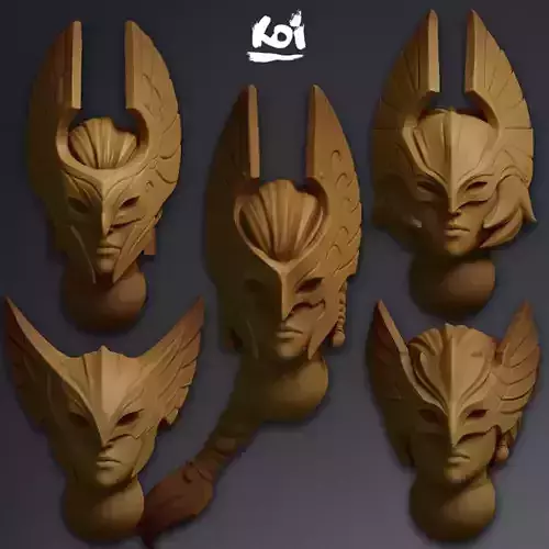 Valkyries - Miniature heads