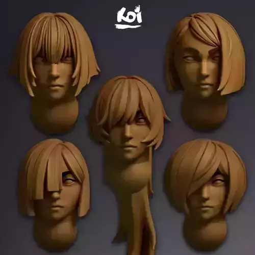 Tsukoyomis Priestess - Miniature heads