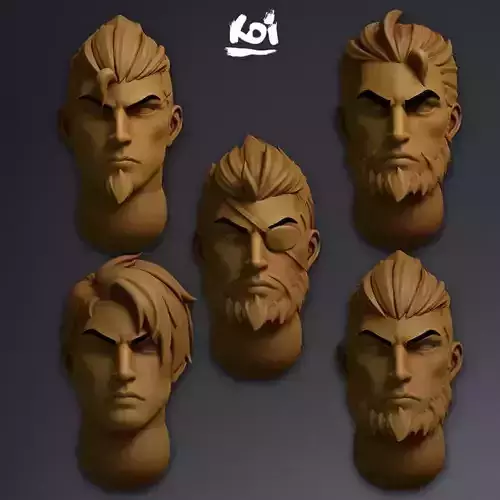 Viking - Miniature heads