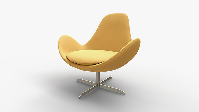 Chair Modern Fabric 3D model