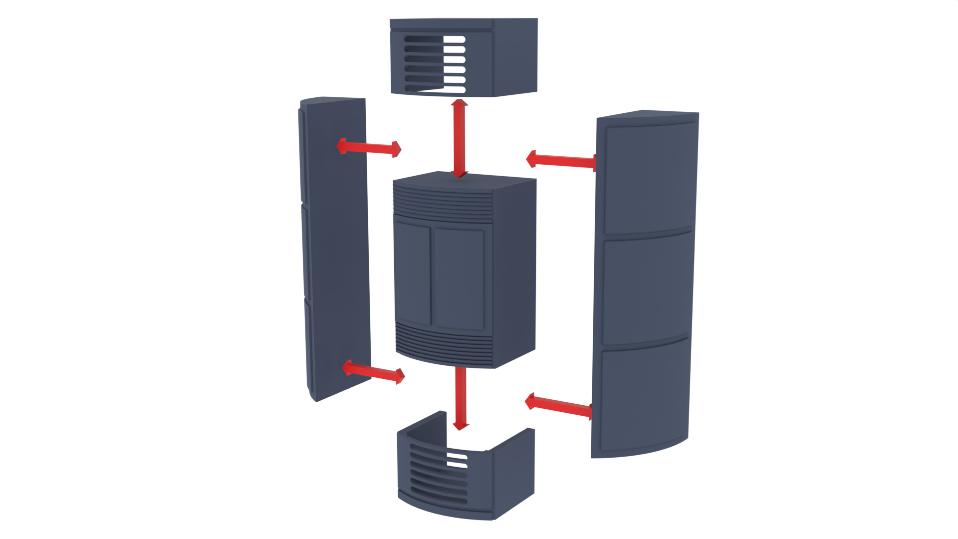 Death Star Large Red Pillar 1-6 scale Hottoys  3D print model_6
