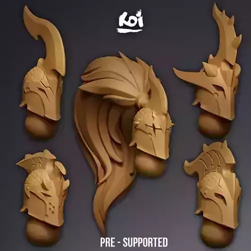 Dragon Knights - Miniature Heads