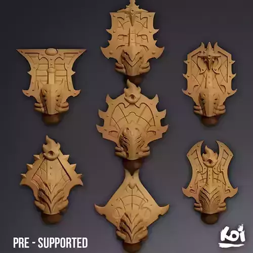 Warp Allseers - Miniatures Heads