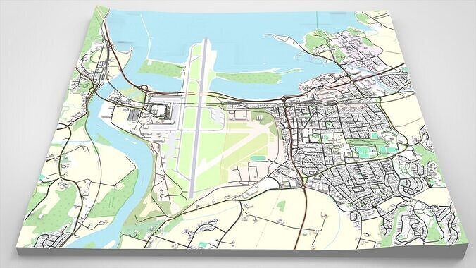 Cityscape Stjordal Norway 3D model
