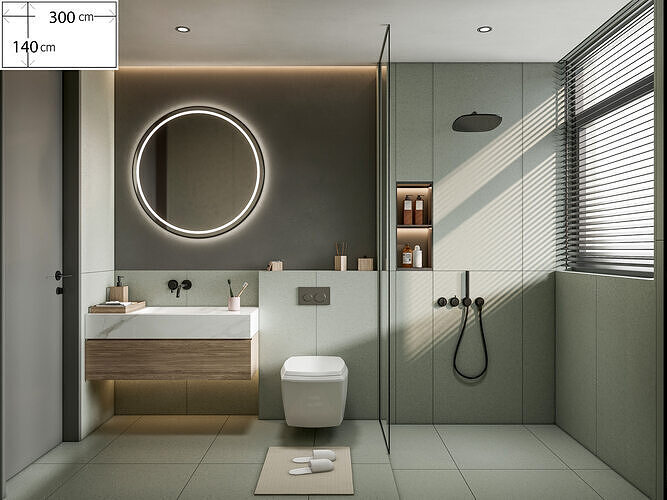 Bathroom 5 3D model