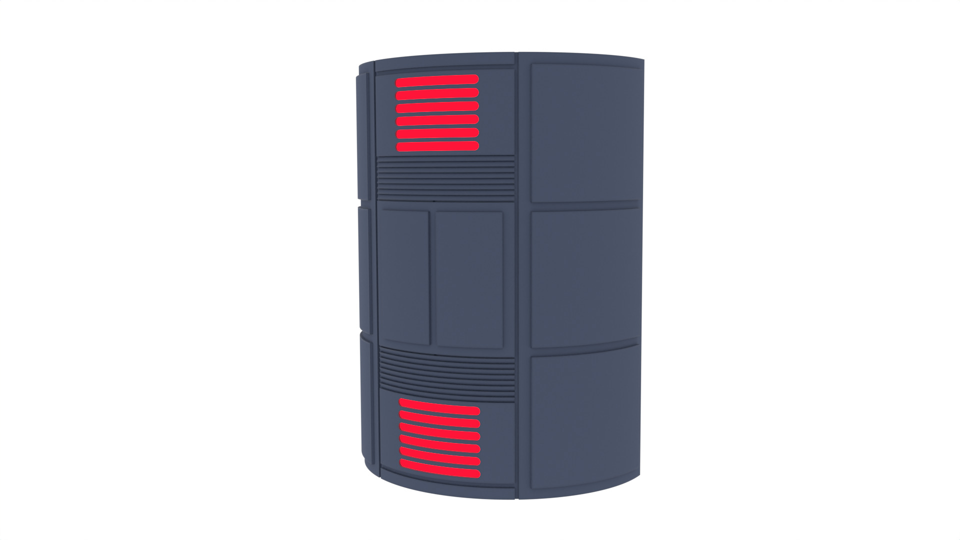 Death Star Large Red Pillar 1-18 scale Kenner Hasbro 3D print model_2