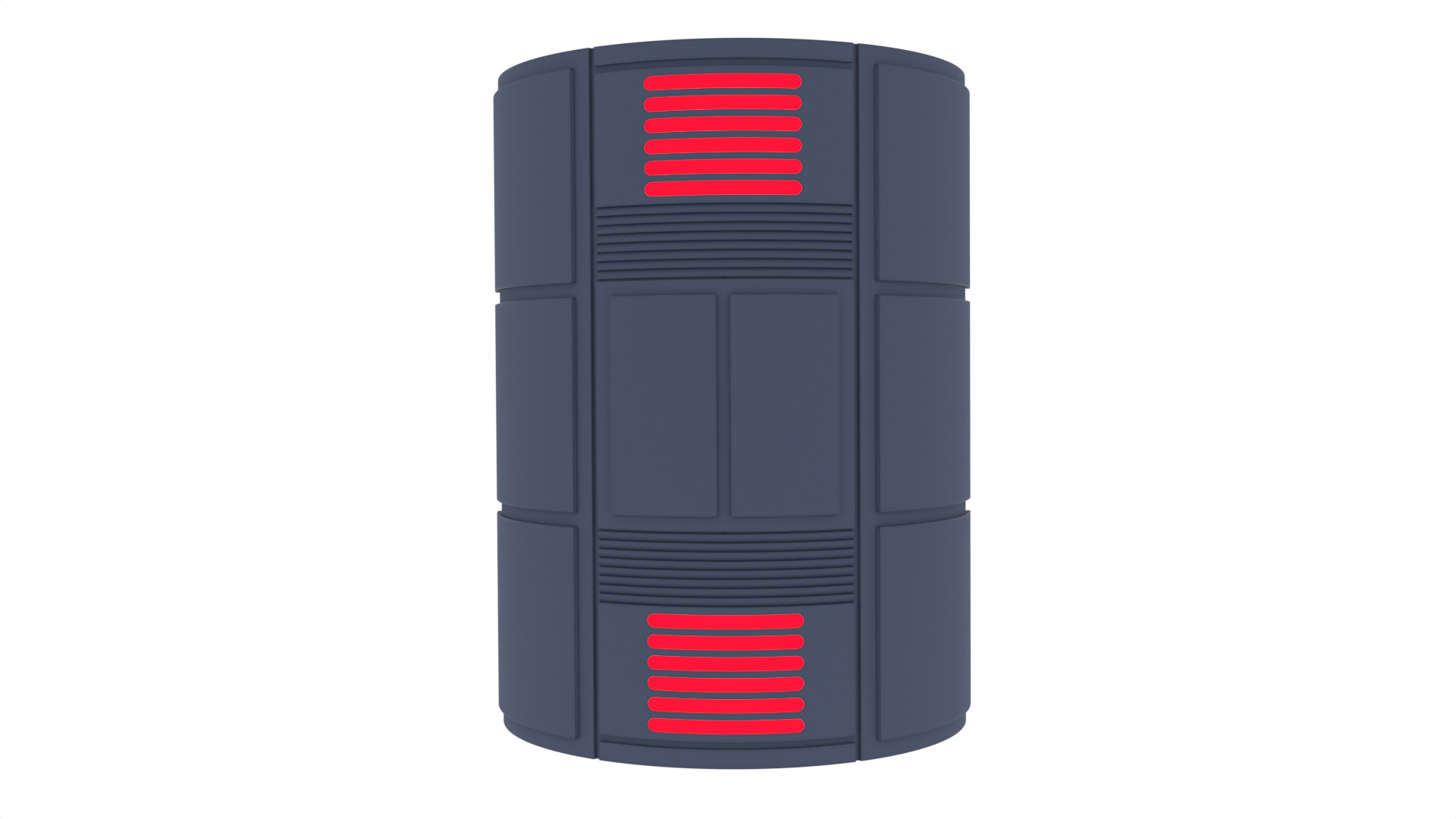Death Star Large Red Pillar 1-18 scale Kenner Hasbro 3D print model_3
