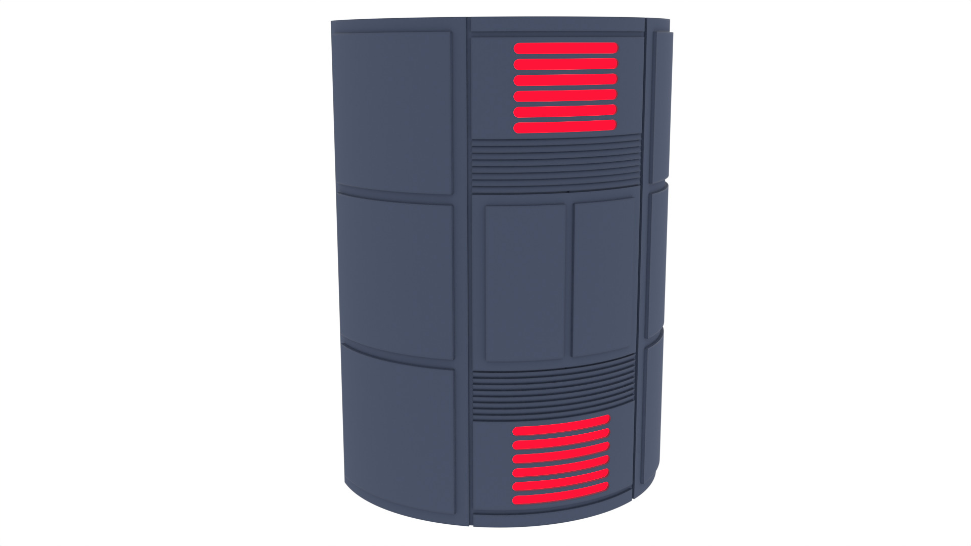 Death Star Large Red Pillar 1-18 scale Kenner Hasbro 3D print model_4