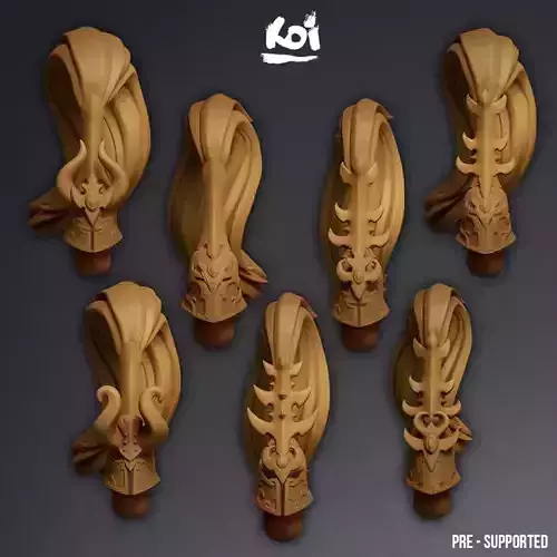 Vermillion Dreamflayers - Miniature Heads 3D print model
