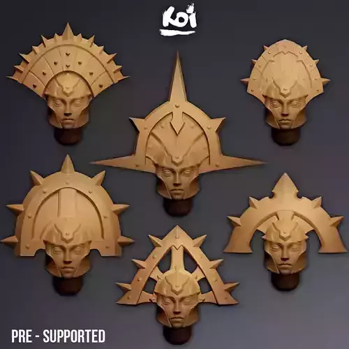 Iron Maidens - Miniature Heads