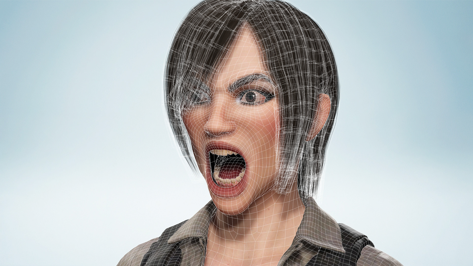 Realistic Young Female Tomb Raider Style Action Woman Adventurer Low-poly 3D model_26