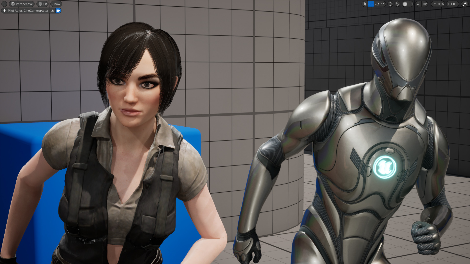 Realistic Young Female Tomb Raider Style Action Woman Adventurer Low-poly 3D model_21