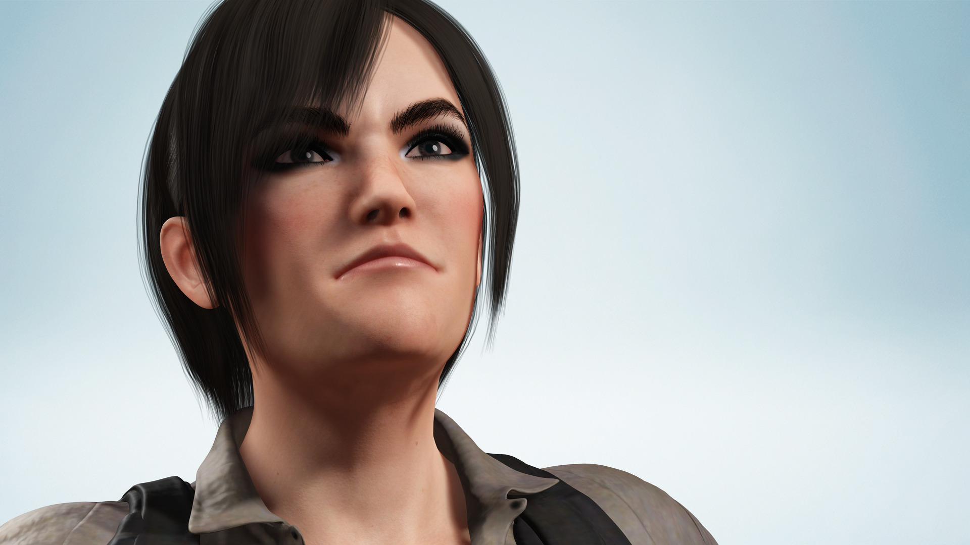 Realistic Young Female Tomb Raider Style Action Woman Adventurer Low-poly 3D model_6