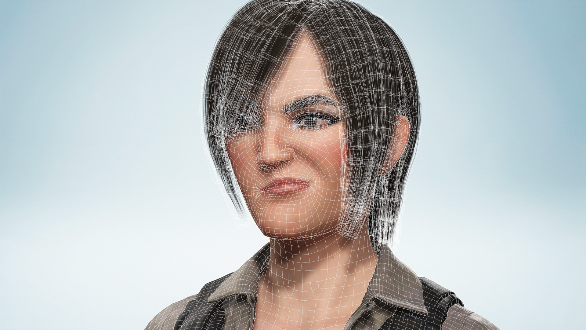 Realistic Young Female Tomb Raider Style Action Woman Adventurer Low-poly 3D model_25