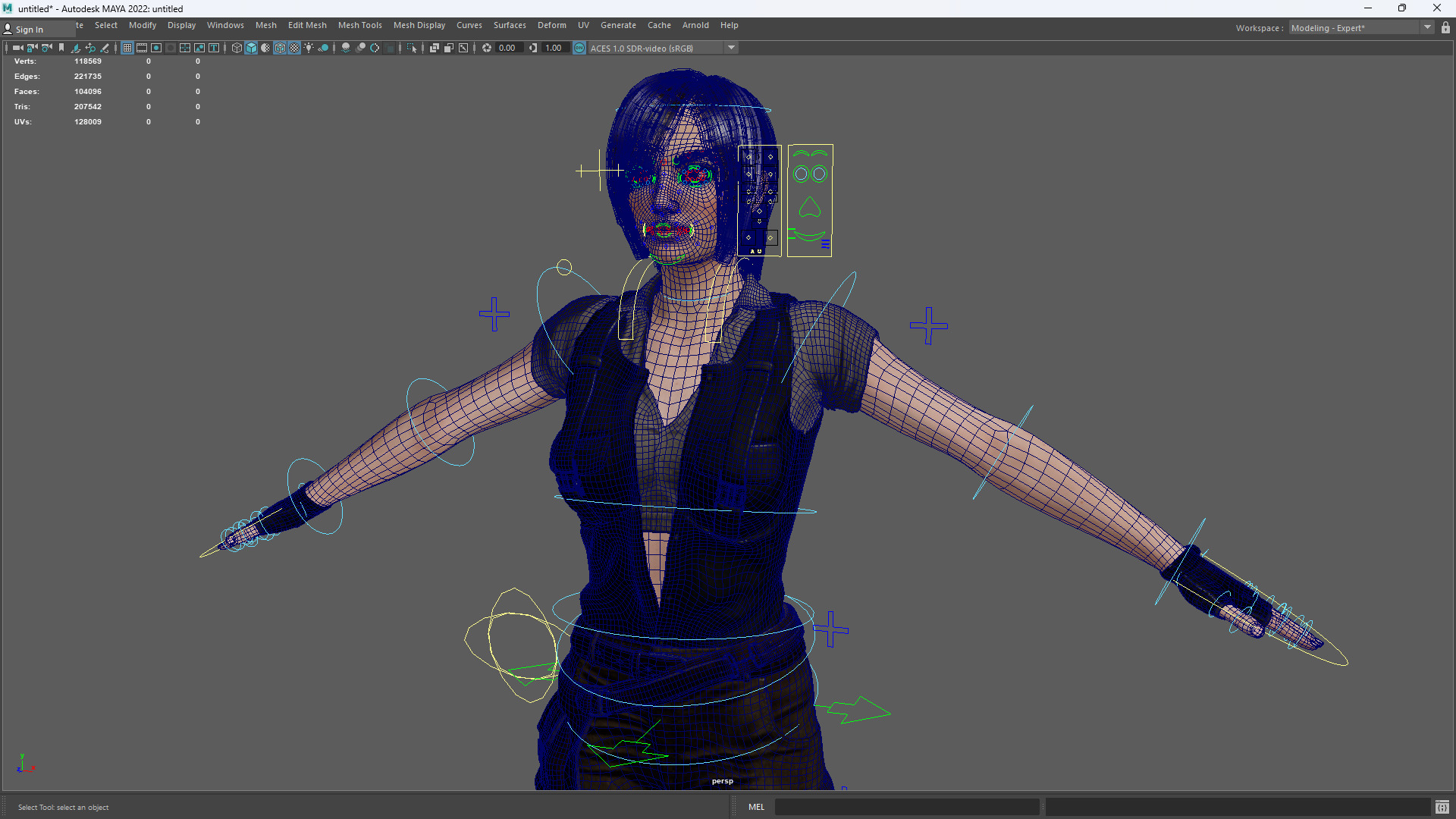 Realistic Young Female Tomb Raider Style Action Woman Adventurer Low-poly 3D model_18