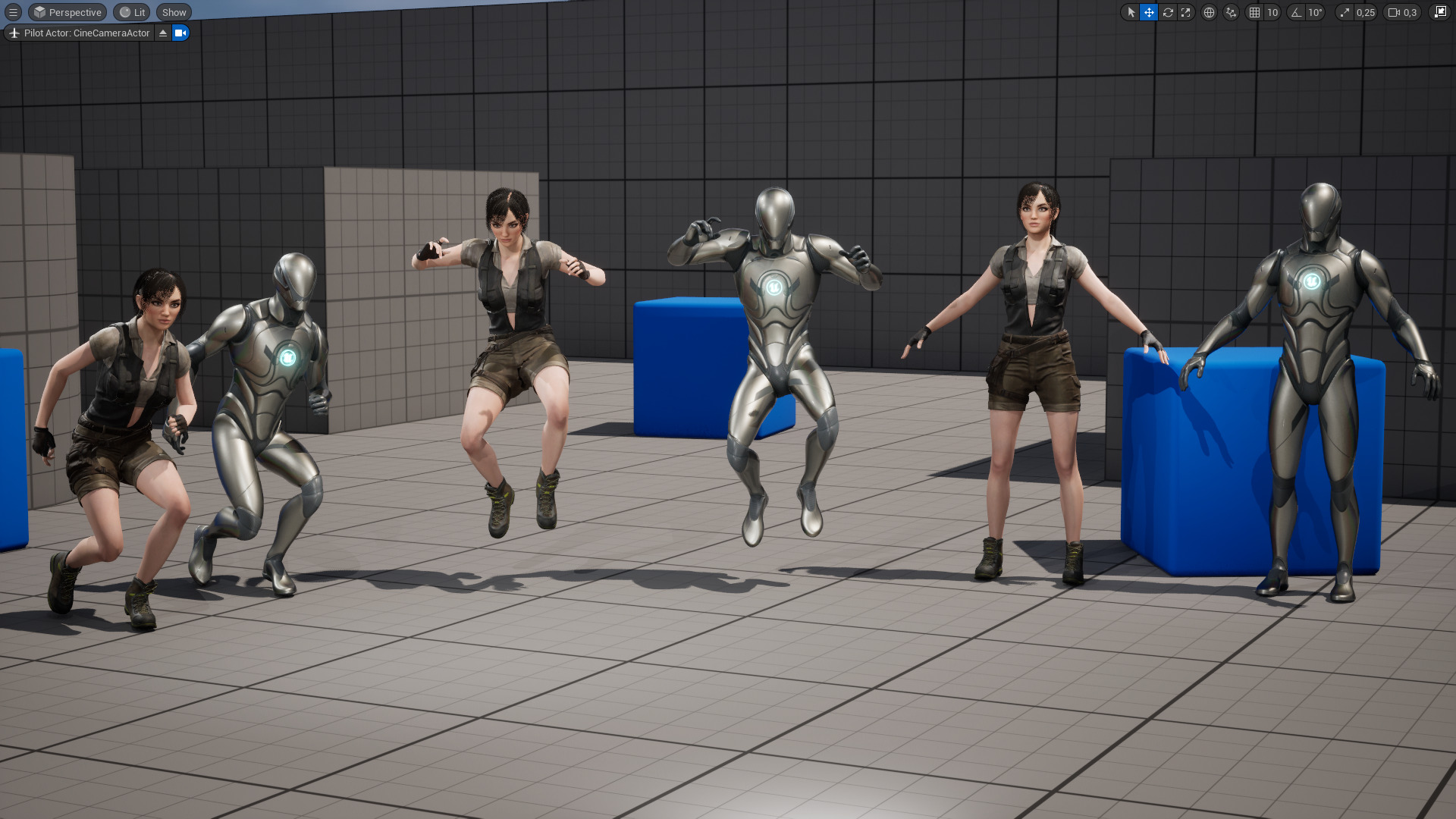 Realistic Young Female Tomb Raider Style Action Woman Adventurer Low-poly 3D model_20