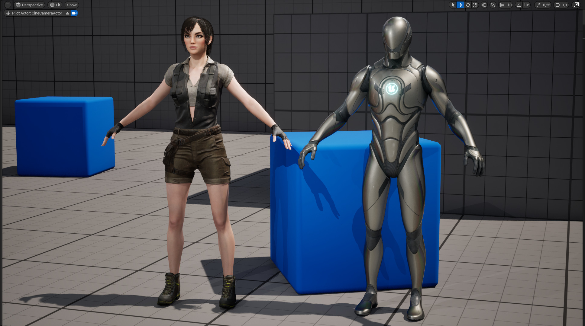 Realistic Young Female Tomb Raider Style Action Woman Adventurer Low-poly 3D model_22