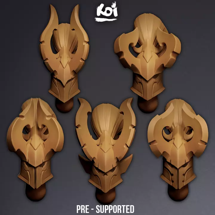 Dread Reavers - Miniature Heads 3D print model_0