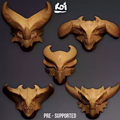 Elder Dragon - Miniature Heads
