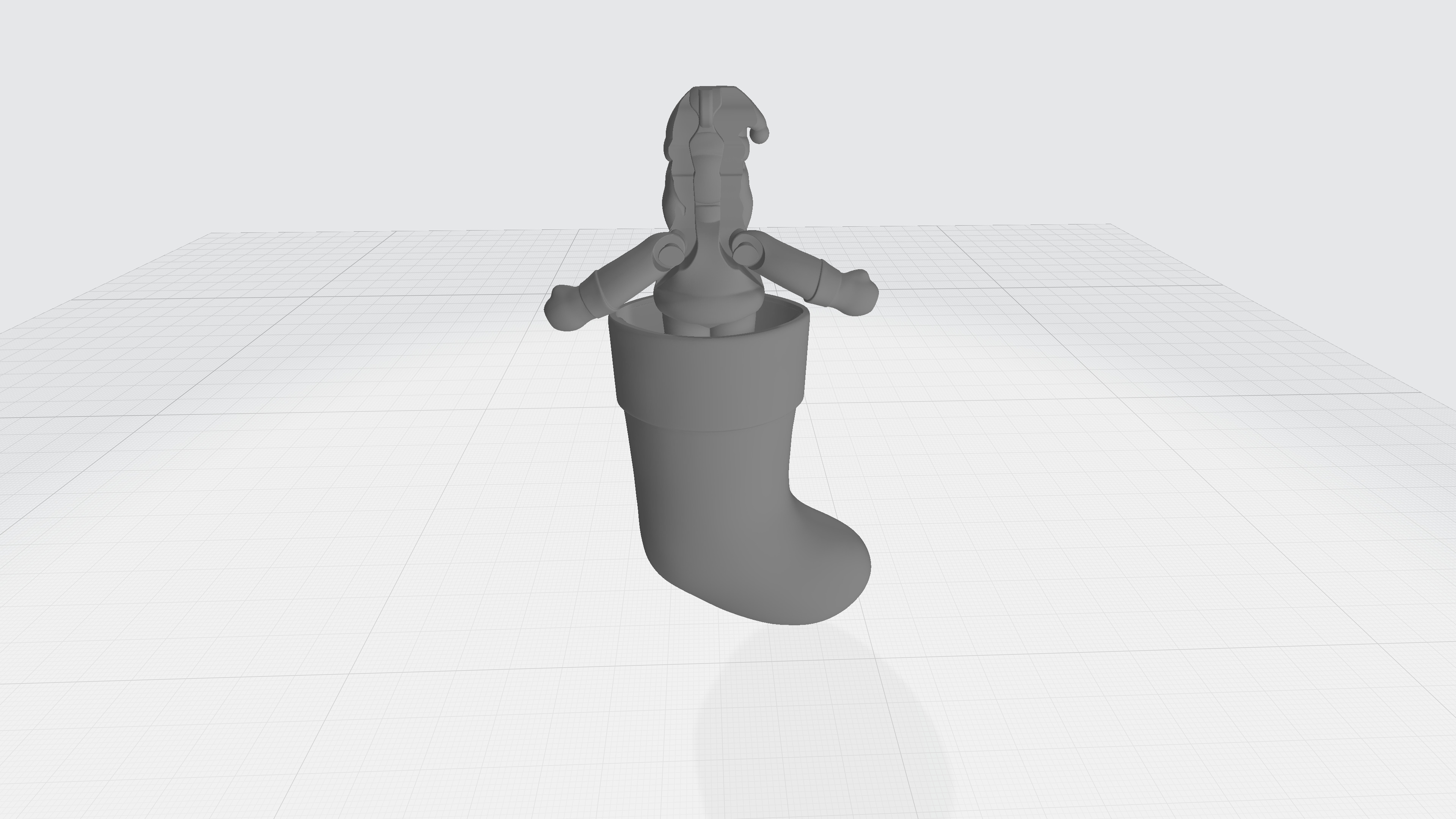 Santa Stocking Surprise - Christmas Ornament for Christmas Tree Free 3D print model_1