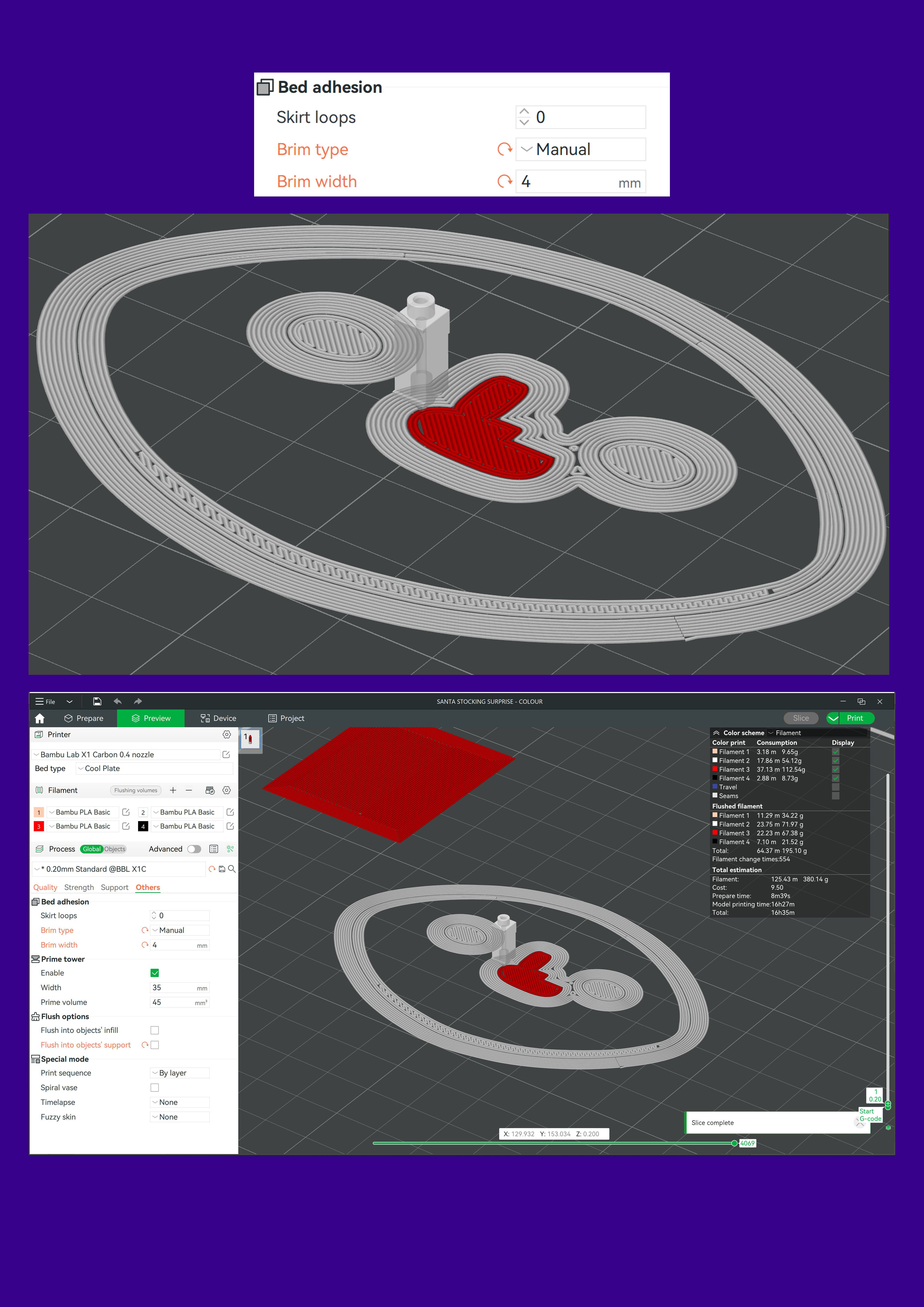 Santa Stocking Surprise - Christmas Ornament for Christmas Tree Free 3D print model_5