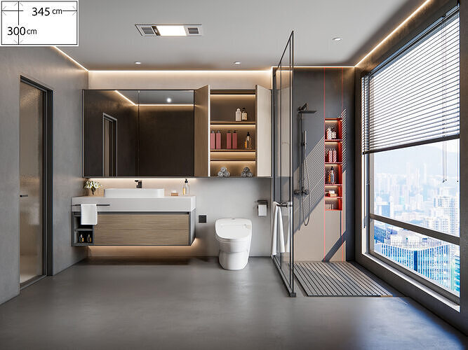 Bathroom 8 3D model