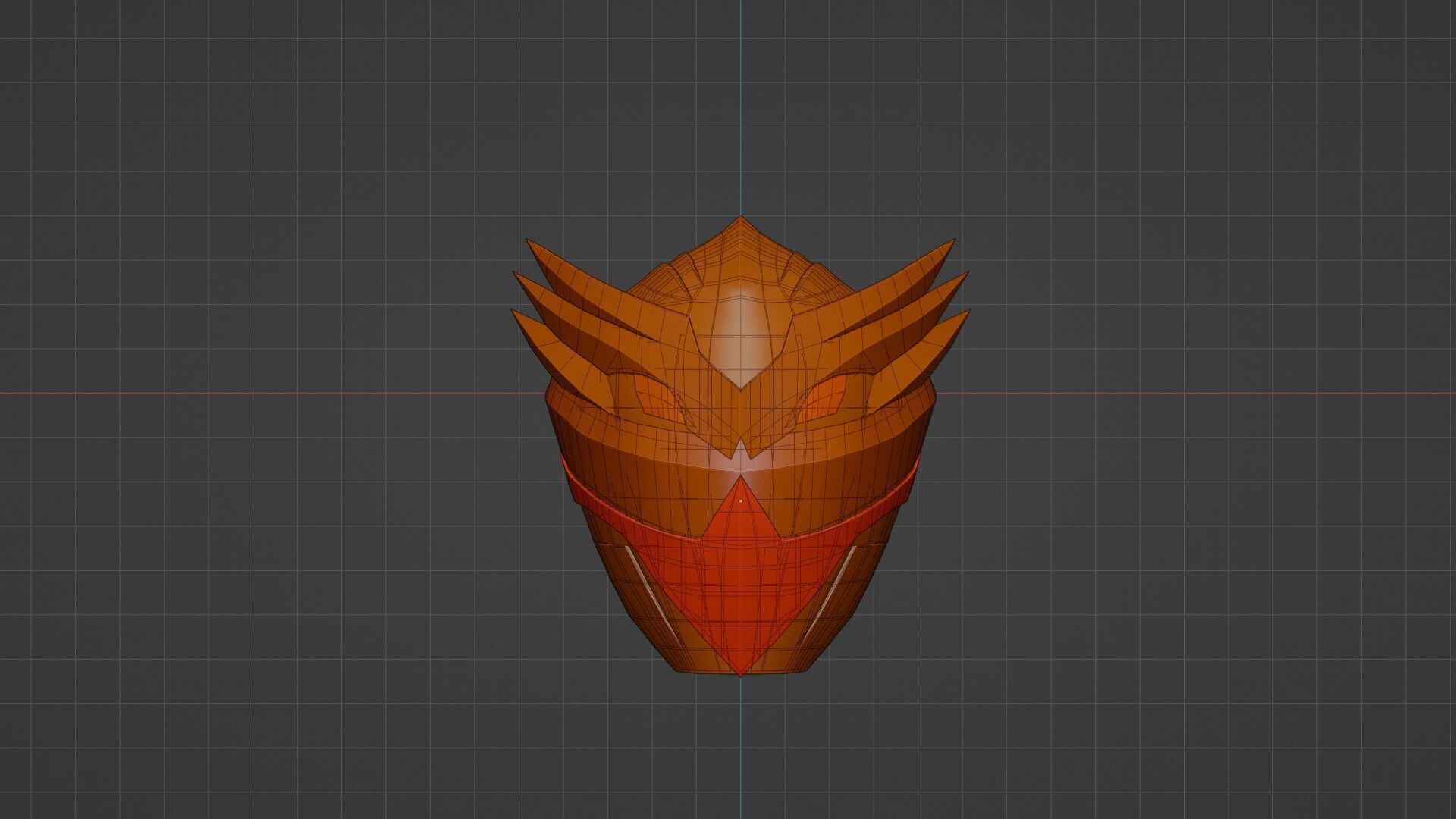 Gozyu Eagle Helmet - Gozyuger 3D model_6