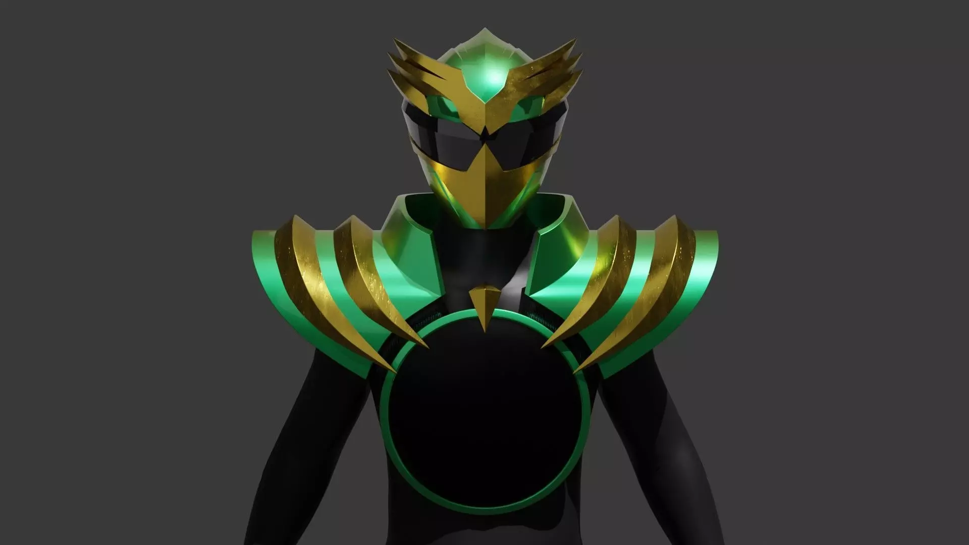 Gozyu Eagle Helmet - Gozyuger 3D model_8