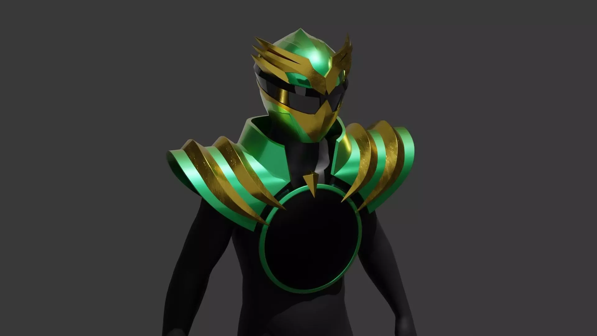 Gozyu Eagle Helmet - Gozyuger 3D model_9