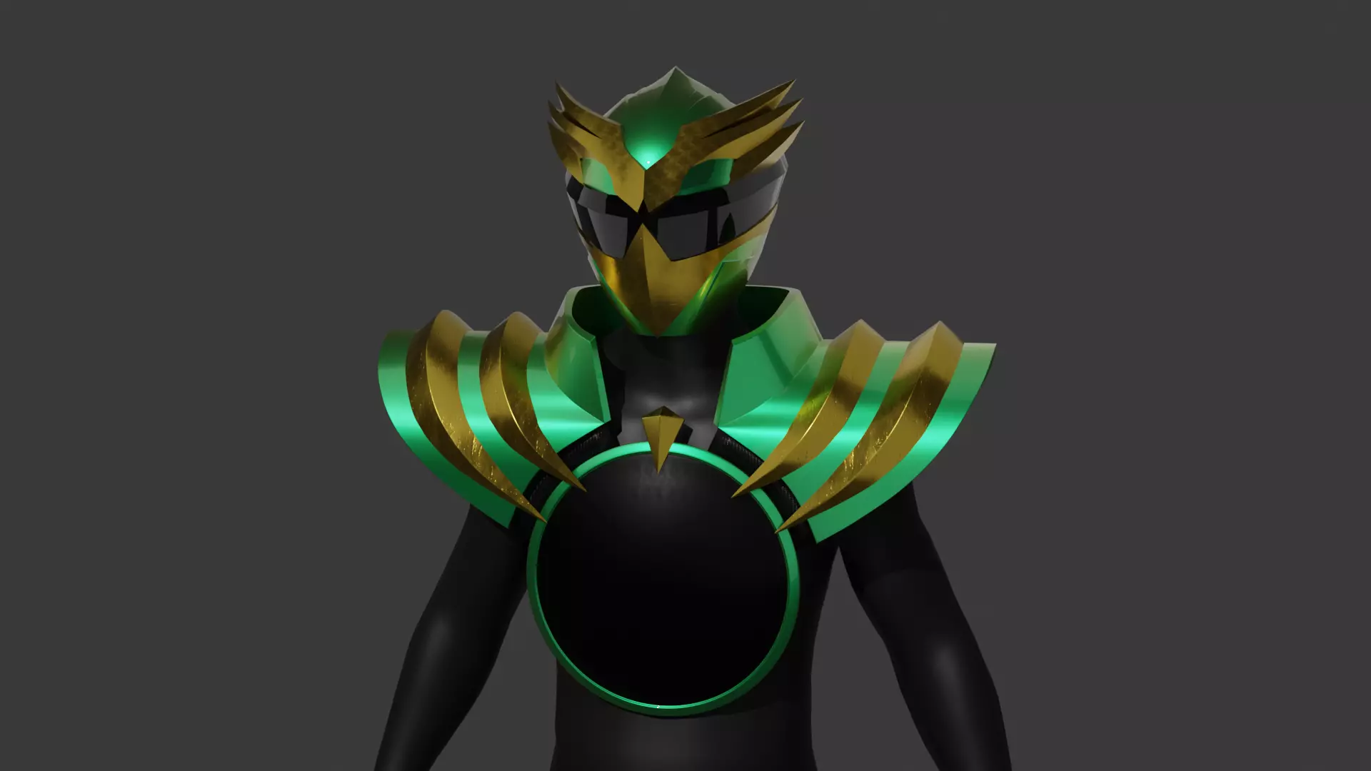 Gozyu Eagle Helmet - Gozyuger 3D model_7