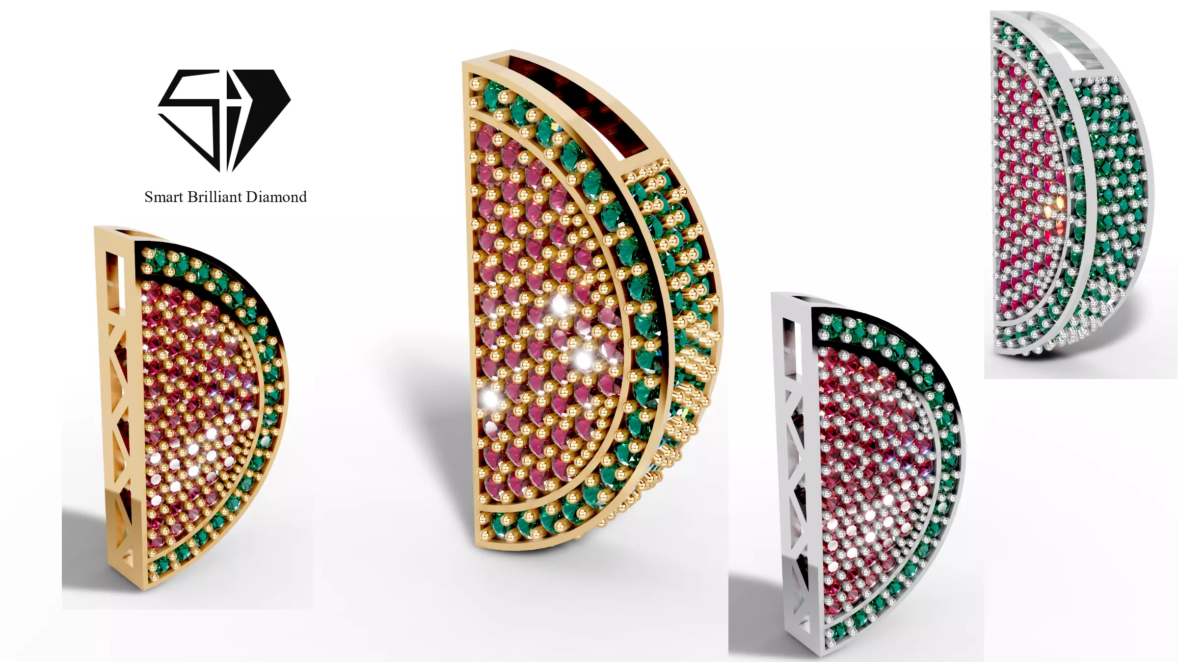 Watermelon Luxe Pendant jp0278 3D print model