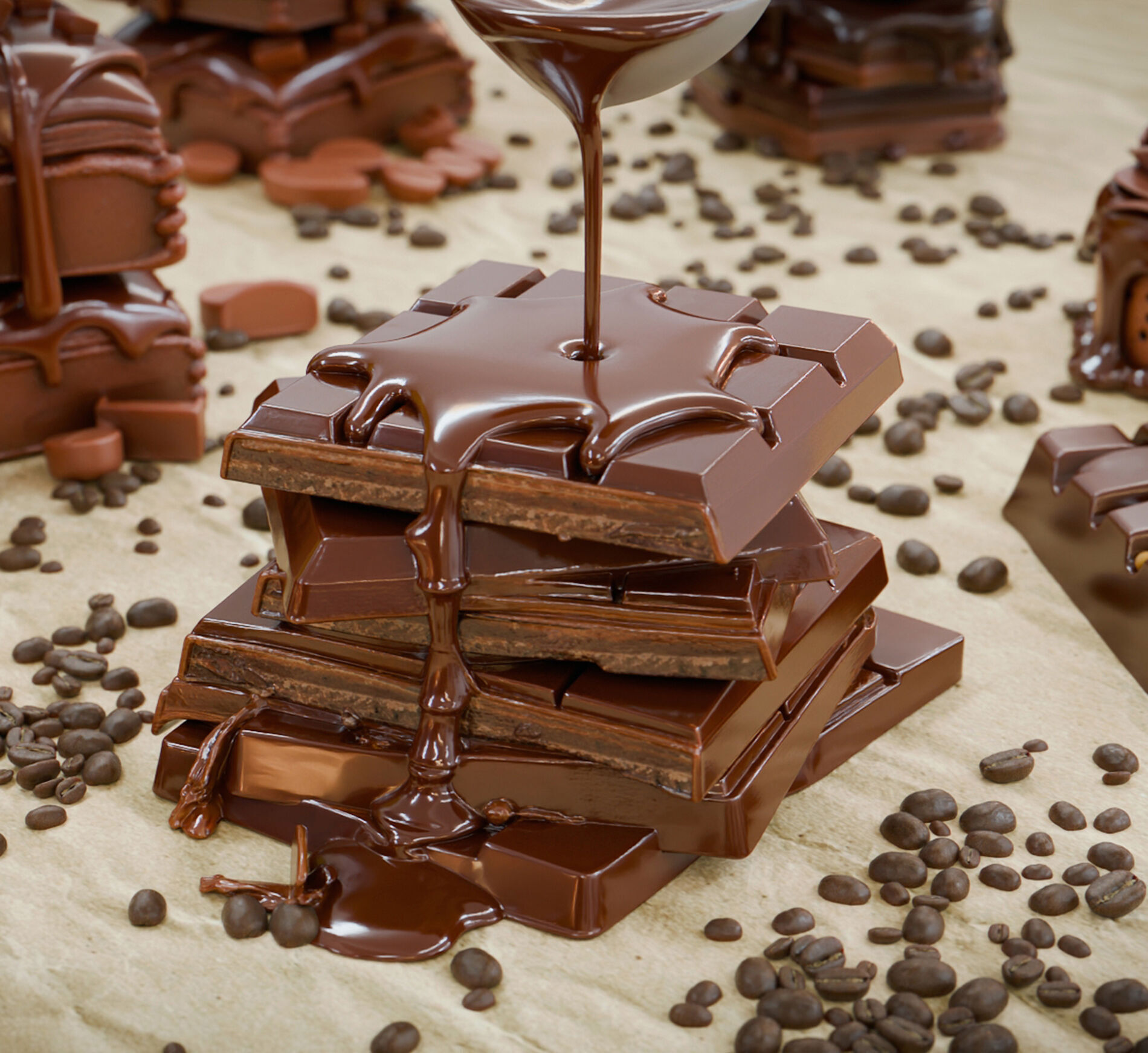 Chocolate Bars Low-poly 3D model_3