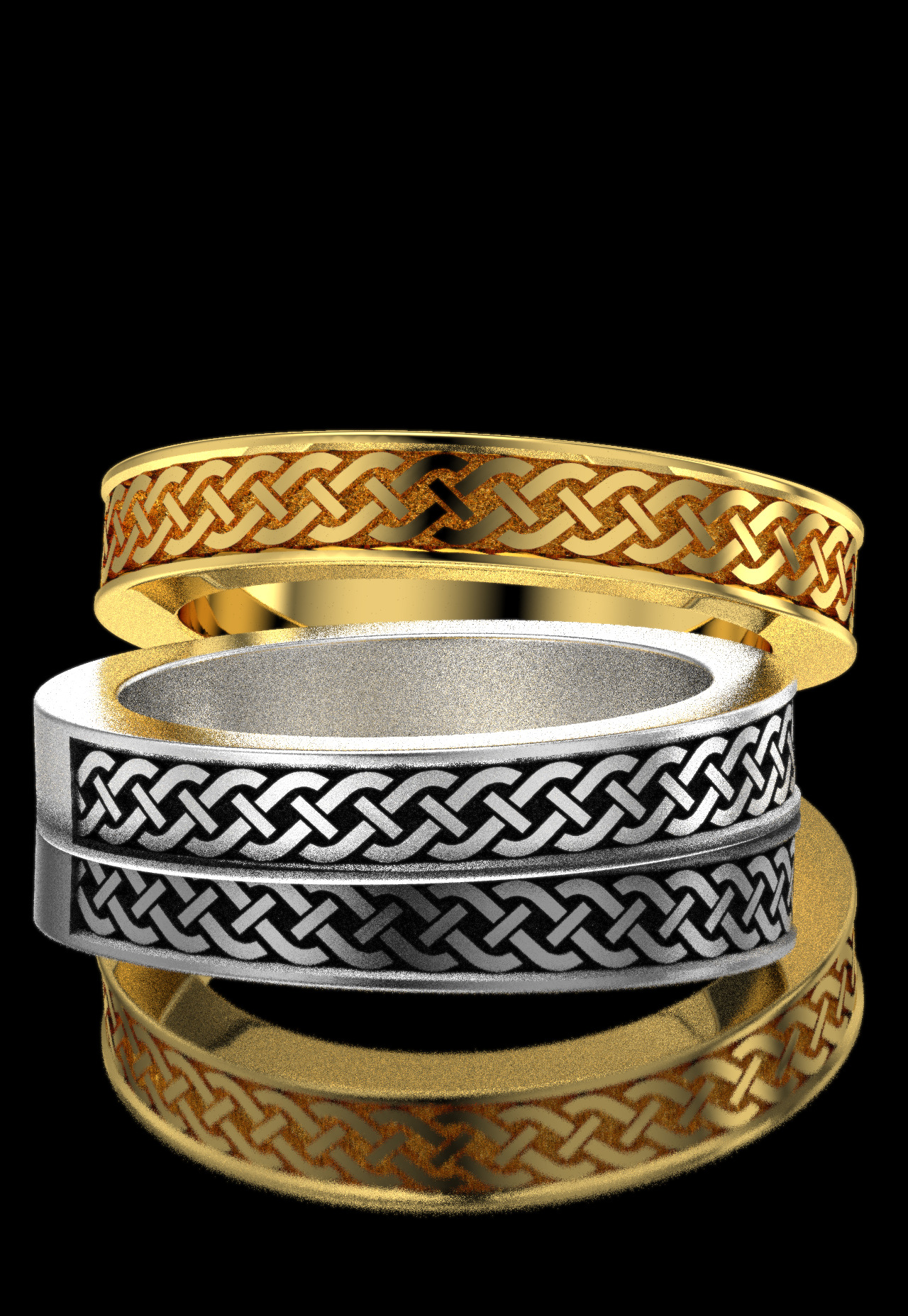 CELTIC BAND RING 3D print model_1