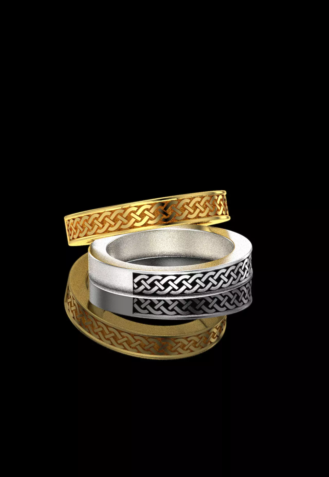 CELTIC BAND RING 3D print model_0