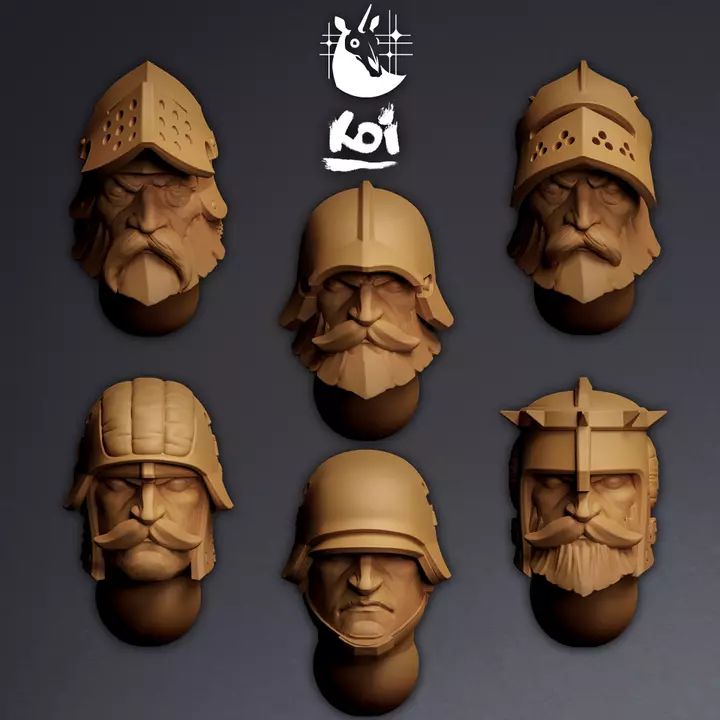 Trenchbound Order - Miniature Heads 3D print model