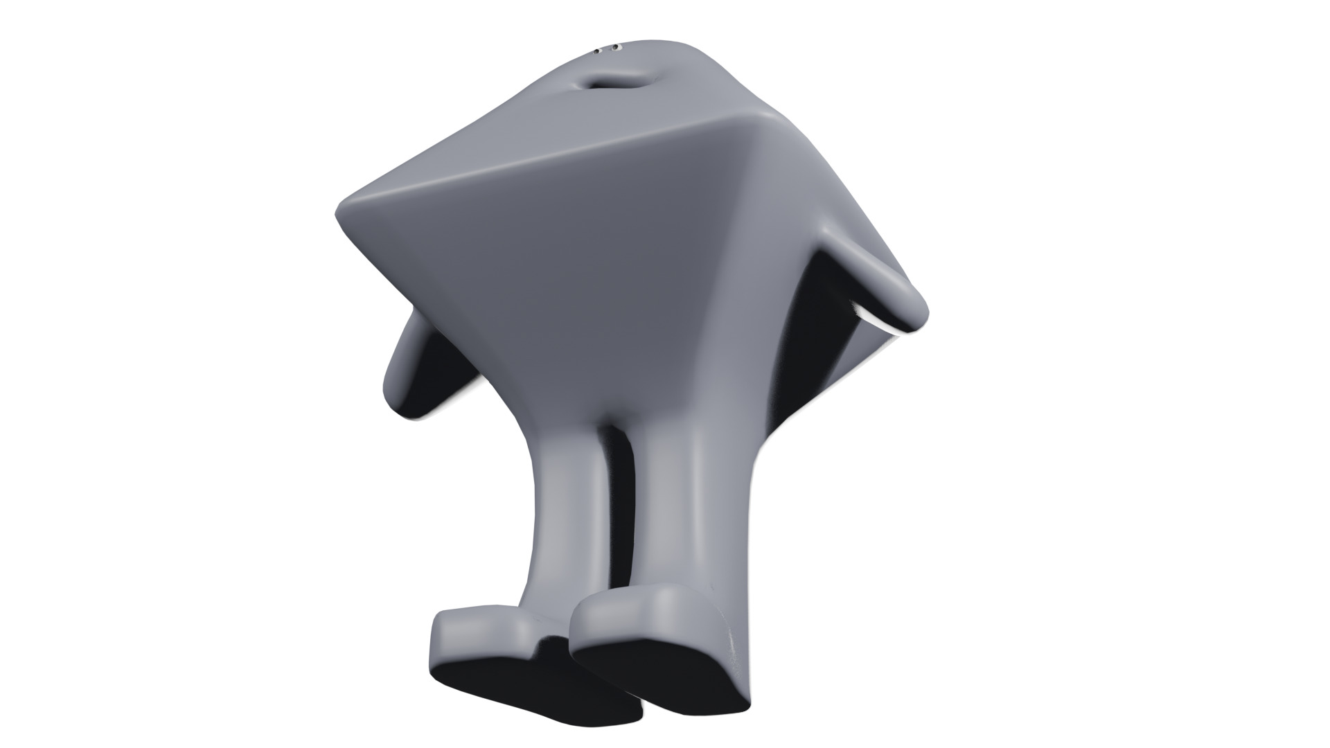 Mandy the Molecule Low-poly 3D model_4