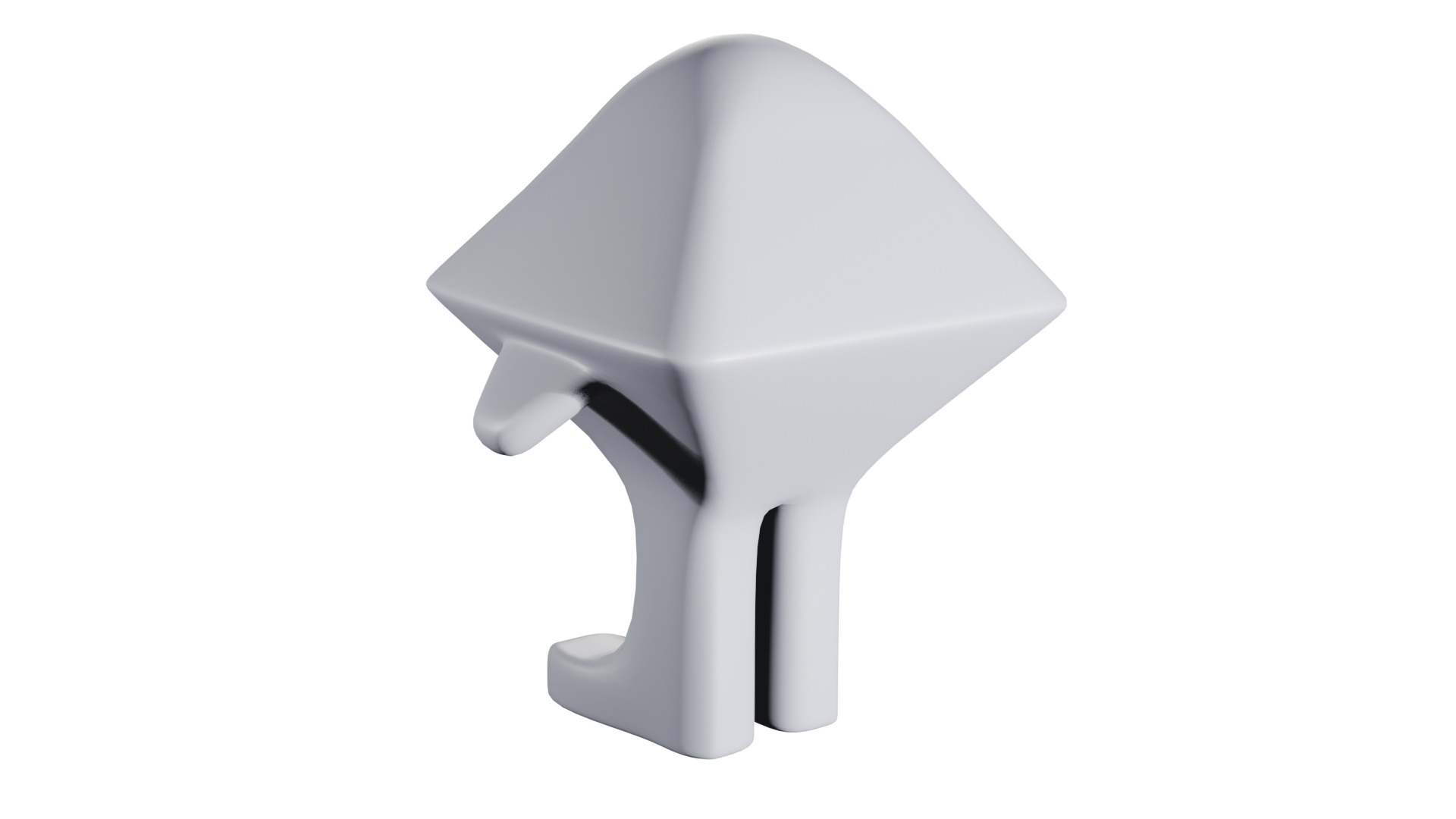 Mandy the Molecule Low-poly 3D model_3