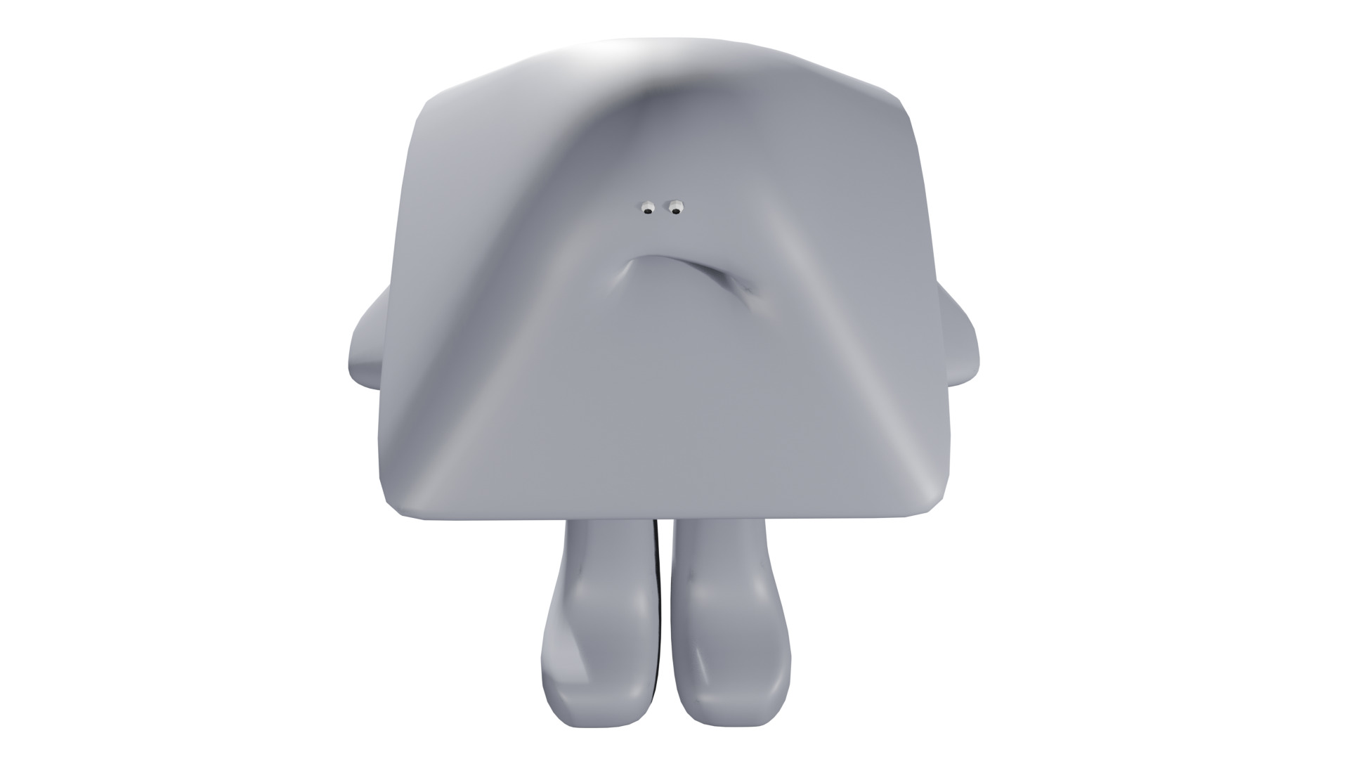 Mandy the Molecule Low-poly 3D model_5