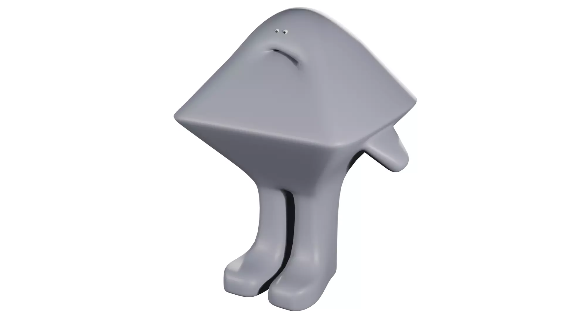 Mandy the Molecule Low-poly 3D model_0